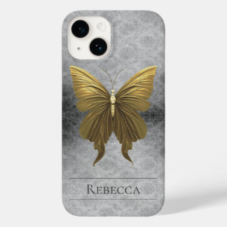 Goldene Schmetterlingsmaske Case-Mate iPhone 14 Hülle