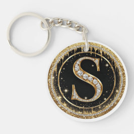 Goldene Schmuckinitiale S Geschenk Schlüsselanhänger