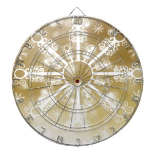 Goldene Schneeflocke Dartscheibe