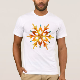 Goldene Schneeflocke T-Shirt