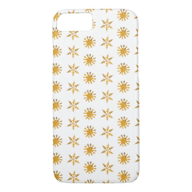 Goldene Schneeflocken Apple iPhone 8/7, selten dor Case-Mate iPhone Hülle (Rückseite)