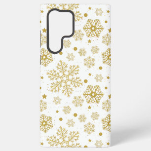 Goldene Schneeflocken Samsung Galaxy Hülle