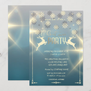 Goldene Schneeflocken, Weihnachtsfeier der Firma D Einladung