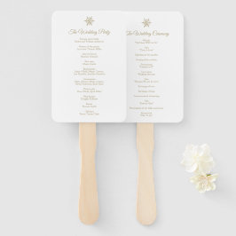 Goldene Schneeflocken Winter Hochzeiten Weihnachts Fächer