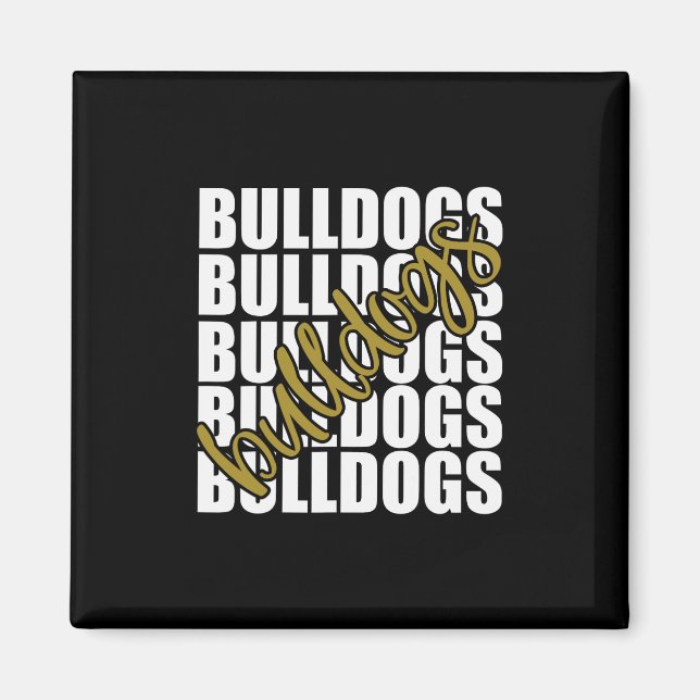 Goldene Schulsportfans Magnet (Vorne)