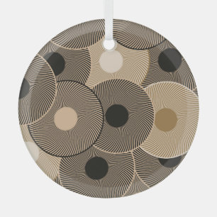 Goldene Schwarze Bögen: Abstrakt Ornament Aus Glas