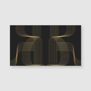 Goldene, schwarze, elegante, coole, einzigartige t magnetkarte