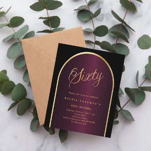 Goldene Schwarzwurdgold-Bogengang 60. Geburtstagse