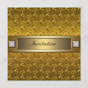 Goldene Schwirbel Goldene All-Gelegenheit-Party-Vo Einladung