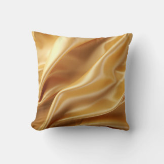 Goldene Seiden-Eleganz-Kissen Kissen