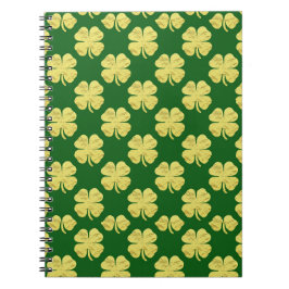 Goldene Shamrocks Notizblock