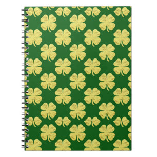 Goldene Shamrocks Notizblock