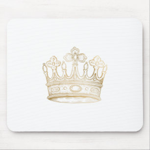 Goldene Shiny-Krone Mousepad