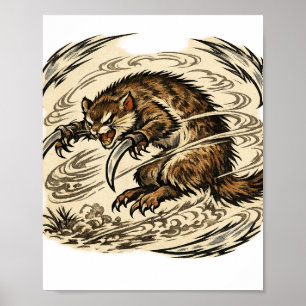Goldene Sichel Kamaitachi Spirit Poster