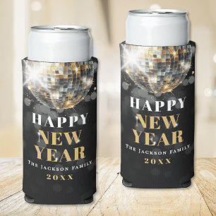 Goldene Silvesterparty Selters Dosenkühler