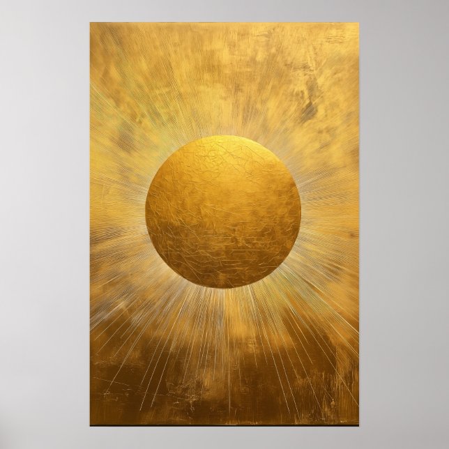Goldene Sonne Poster (Vorne)