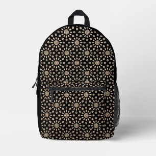 Goldene Sonne Retro Bedruckter Rucksack
