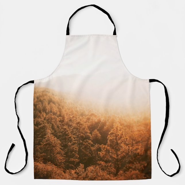 GOLDENE SONNE ÜBER EINEM WALD SCHÜRZE (Vorderseite)