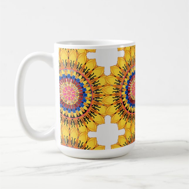 Goldene Sonneburst  Kaffeetasse (Links)