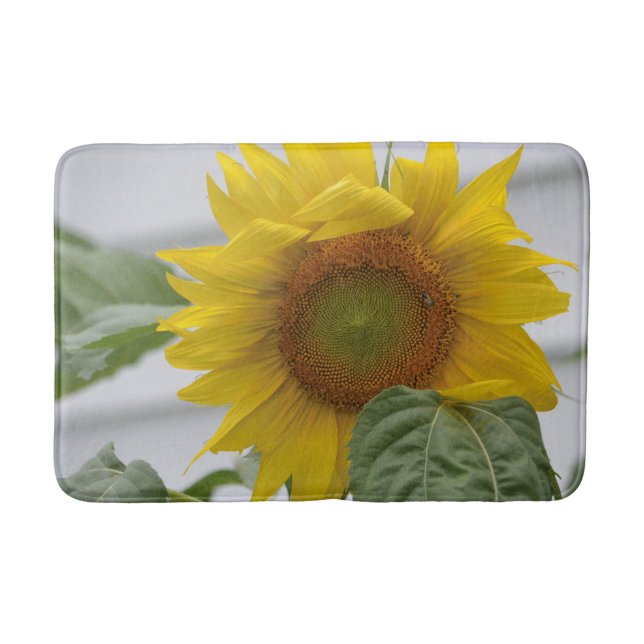 Goldene Sonnenblume Badematte (Vorderseite)