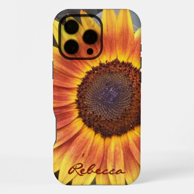 Goldene Sonnenblume iPhone 16 Pro Max Hülle (Rückseite)