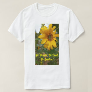 "Goldene Sonnenblume - Natur Inspiriert Kunst für T-Shirt