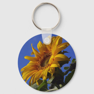 Goldene Sonnenblume Schlüsselanhänger