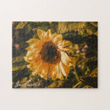 Goldene Sonnenblumen-Puzzle