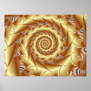 Goldene Spirale Poster