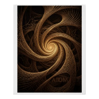 Goldene Spirale Wirbel Abstract Tunnel Warmer Flie
