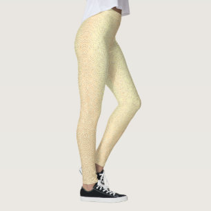 Goldene Spitzenleggings Weihnachtliche Spitzenprin Leggings