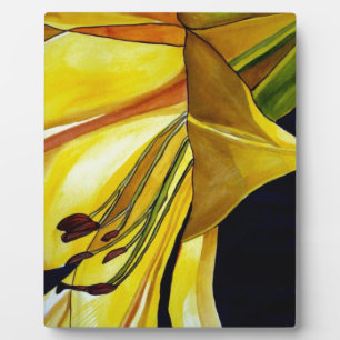 Goldene Splendor-Lilie Originelle Kunst Fotoplatte