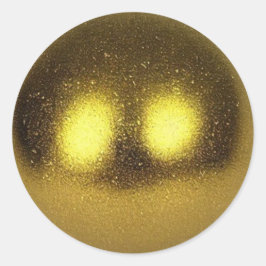 Goldene Spur Runder Aufkleber