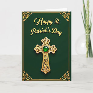 Goldene St. Patrick's Day Karte