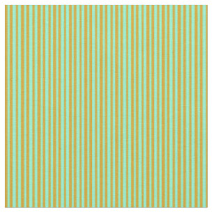 Goldene Stäbe und Aquamarine farbiges Streifenmust Stoff