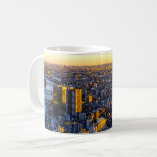 Goldene Stadthorizont Kaffeetasse