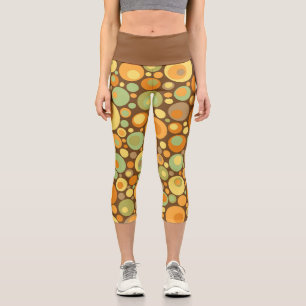 Goldene Steinchen Capri Leggings