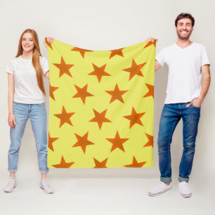 Goldene Sterne Muster 4 Fleecedecke