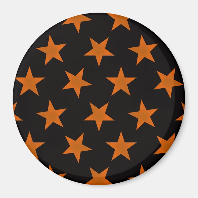 Goldene Sterne Muster 5 Magnet (Vorne)