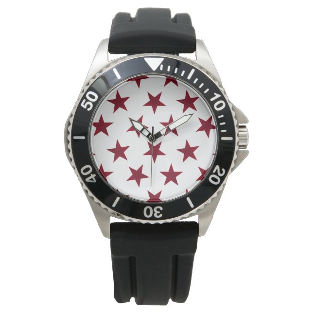 Goldene Sterne Muster 7 Armbanduhr (Vorderseite)