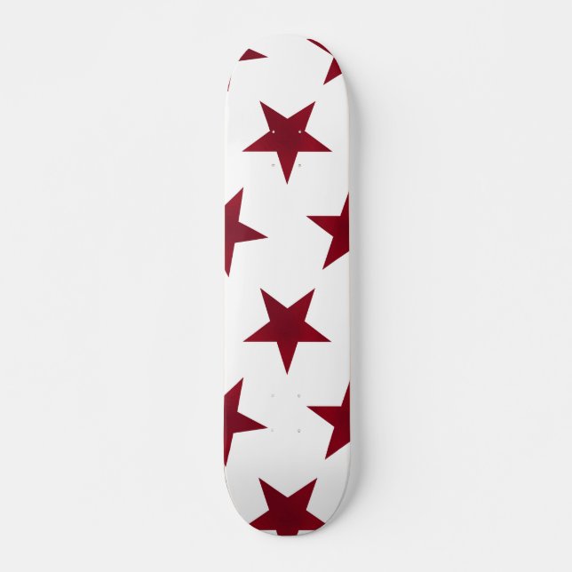 Goldene Sterne Muster 7 Skateboard (Vorne)
