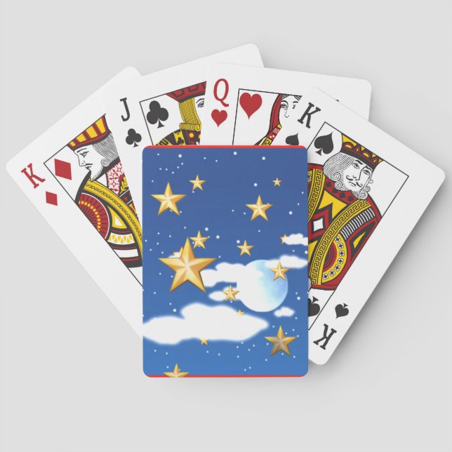 Goldene Sterne - Spielkarten (Rückseite)