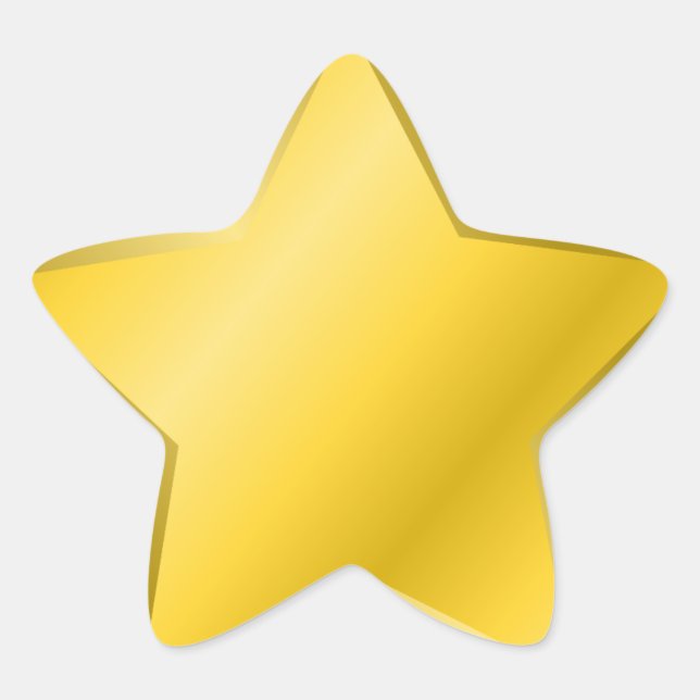 Goldene Sterne Stern-Aufkleber (Vorderseite)