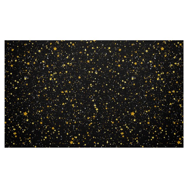 Goldene Sterne Stoff (Fat Quarter (45,7 x 55,9 cm))
