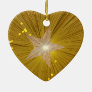 Goldene Sterne-Zierkerzenform Keramikornament