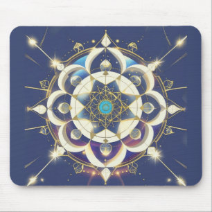 Goldene Sternenausrichtung – Ein Universum der hei Mousepad