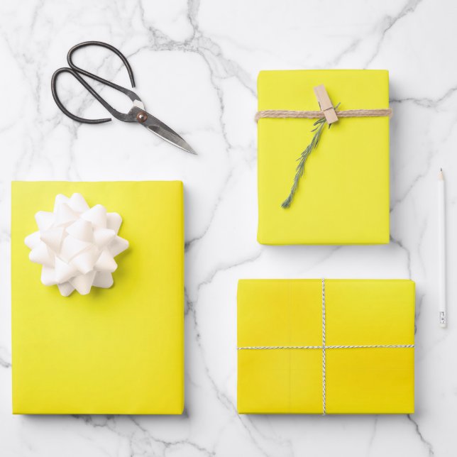Goldene Stille Geschenkpapier Set (Vorderseite)