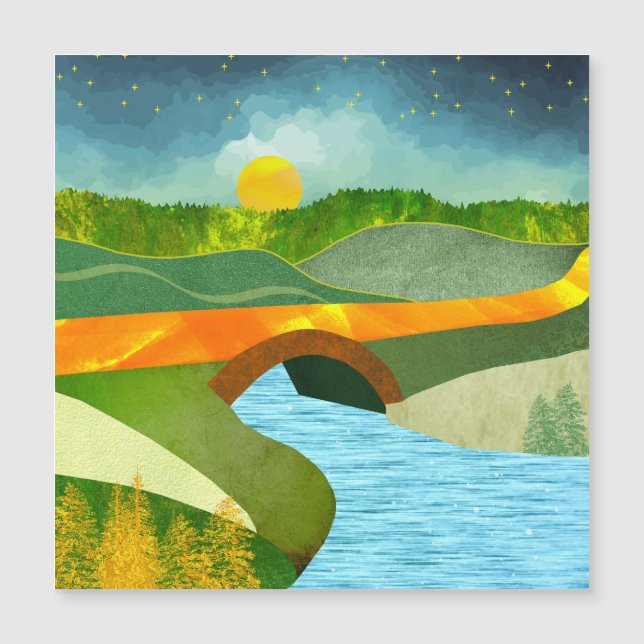 Goldene Straße Magnetkarte (Vorderseite)