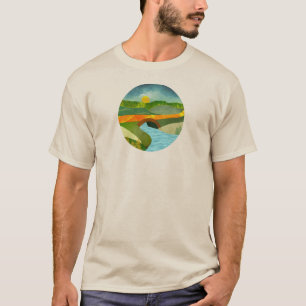 Goldene Straße T-Shirt