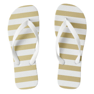 Goldene Streifen Frauen Flip Flops